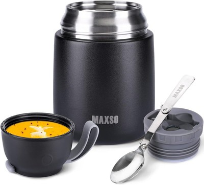 Termo Grande Para Comida Caliente 12 Horas Acero inoxidable Adultos Ni�os 17 Oz