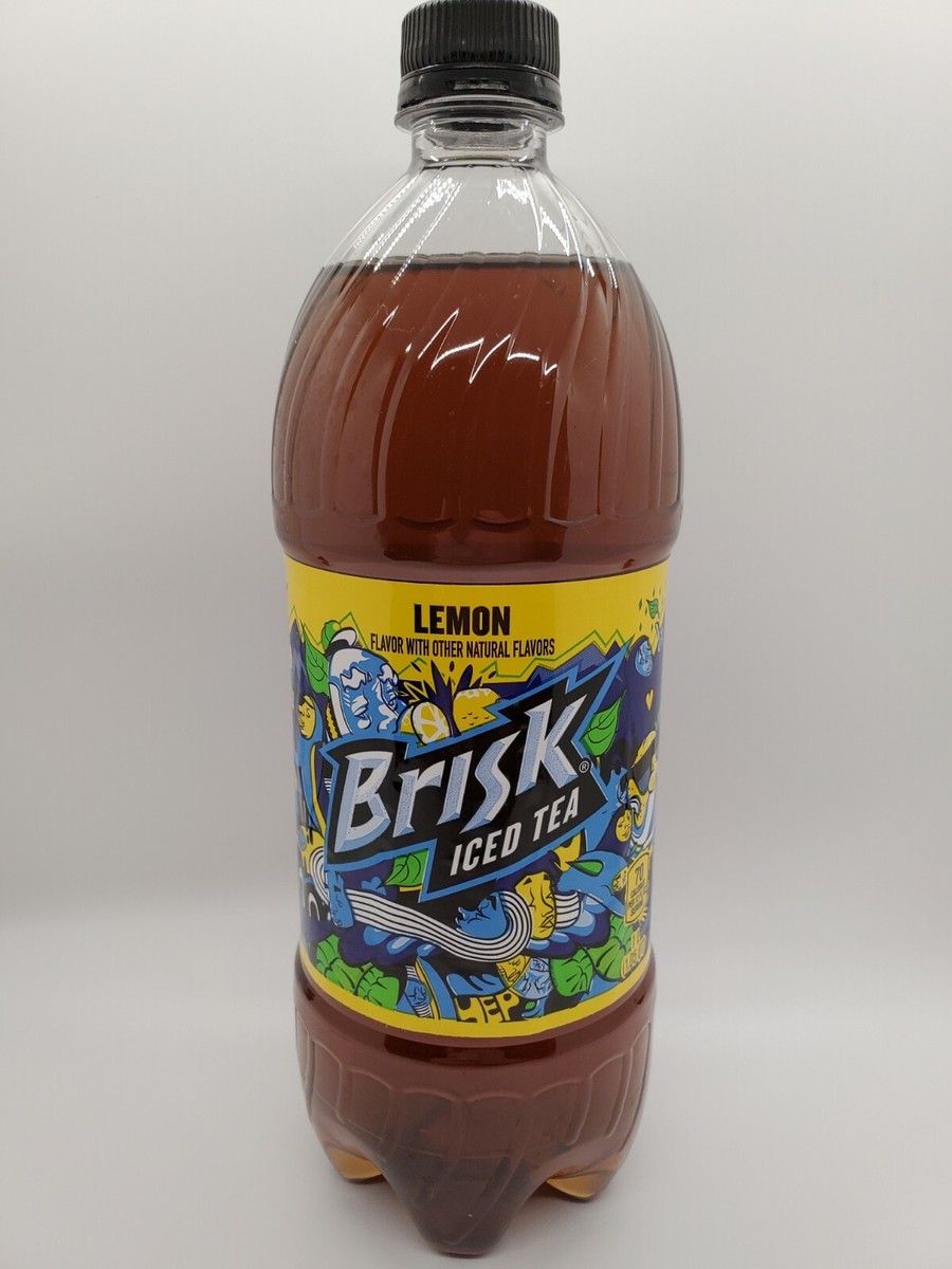 NEW 1 LITER BRISK LEMON ICED TEA JT DANIELS ARTIST LABEL 2021