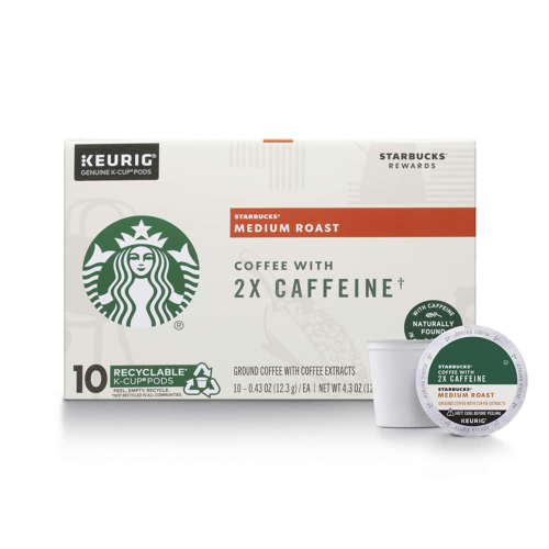 Starbucks Medium Braten K-Tasse Kaffeepads mit 2X Koffein - für Keurig Brauer - - Bild 1 von 8