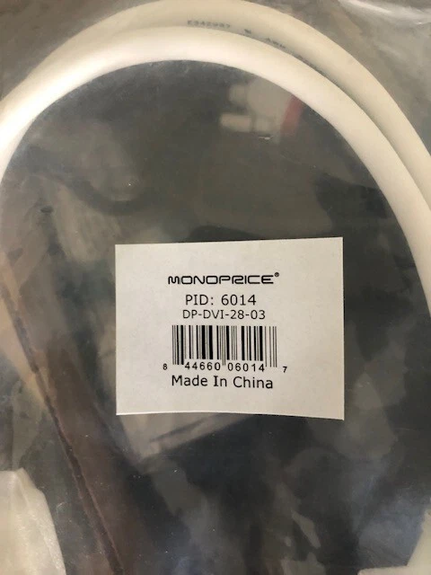 MONOPRICE 6014 DP-DVI-28-03 ,3ft CABLE - Image 2 of 2