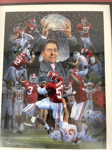 Alabama Crimson Tide Daniel Moore Print A Crimson Tradition Roll Bama Football - 第 6/6 張圖片