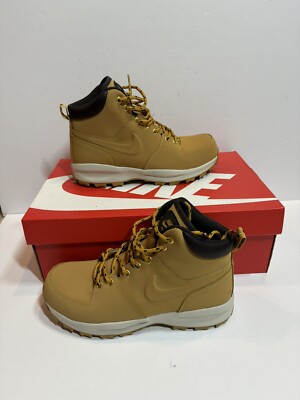 Nike Manoa Water Resistant 454350-700 Mens Brown Mid Top Leather Boots Size US 8