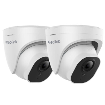 2x Reolink PoE CCTV Security Camera 5MP Outdoor Home Surveillance IP Camera 520A