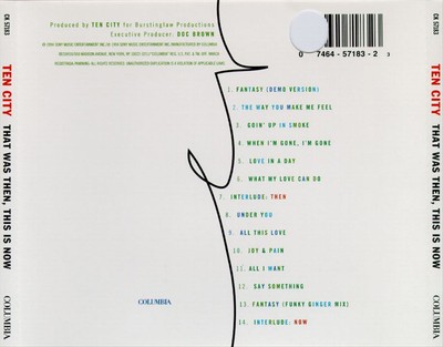 TEN CITY - THAT WAS THEN, THIS IS NOW NEW CD