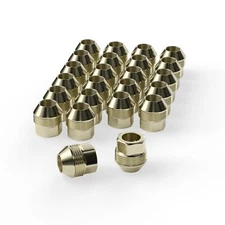 24 PCS 14x1.5mm Gold Open End Wheel Lug Nuts For Chevy GMC GM Factory Style Lug