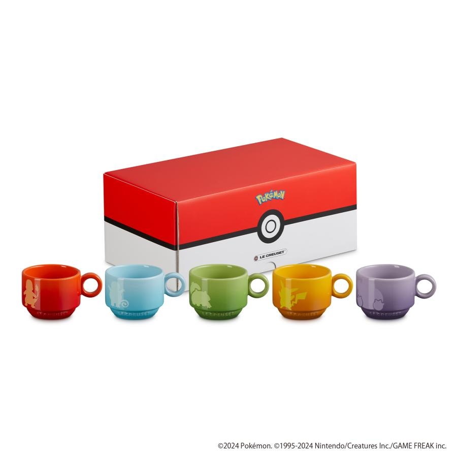 Le Creuset Pokemon Collection 2024 Limited Stacking mug set of 5