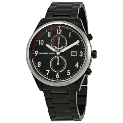 Michael Kors Saunder Chronograph Black Dial Men's Watch MK8575