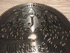 Old Folks at Home Junghans 11,5 cm piastra di latta Symphonion automatico 4 1/2" disco