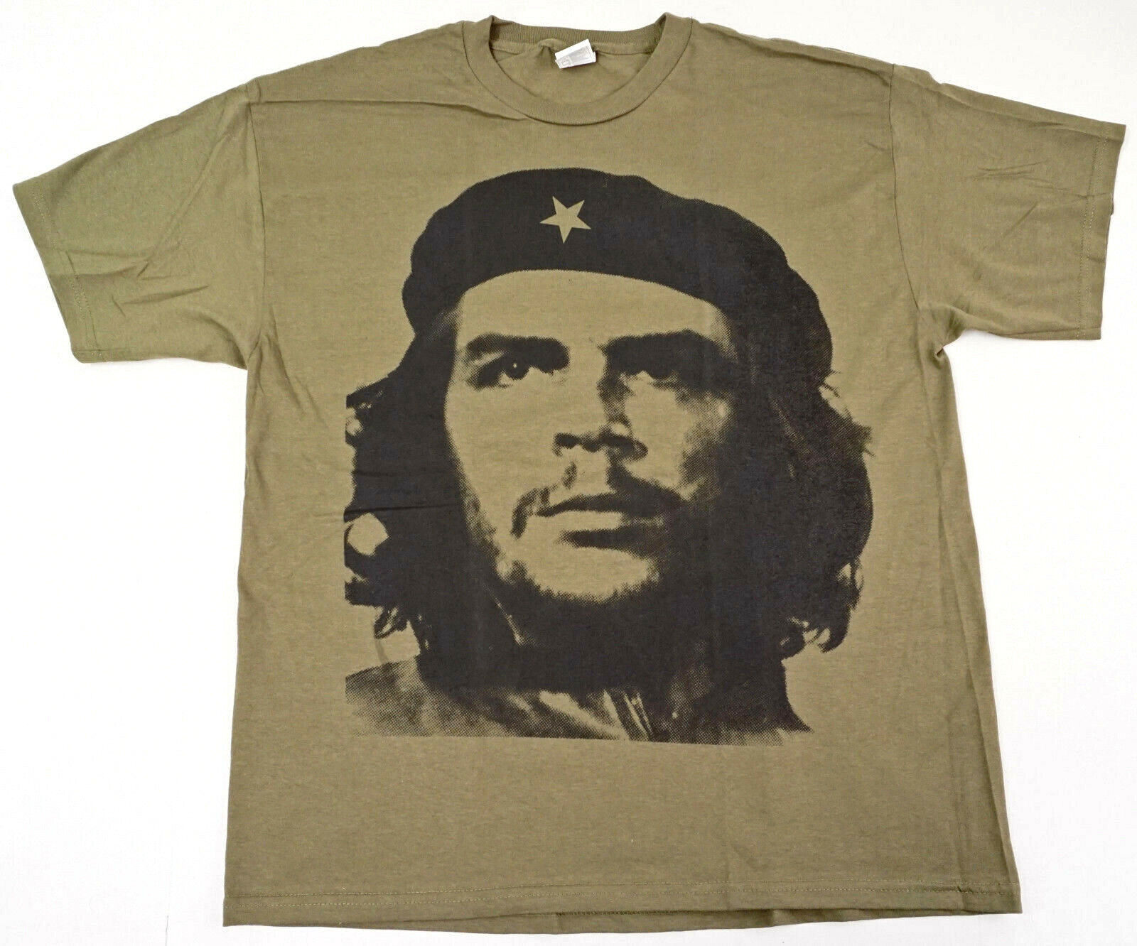 Revolution T-shirt Che Guevara Tee Adult Olive New Men