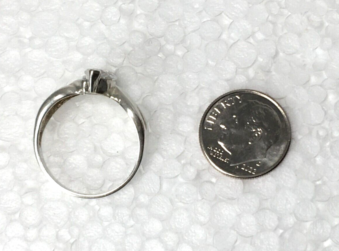 HIGH SPARKLE WHITE STONE Solid Sterling Silver 92… - image 7