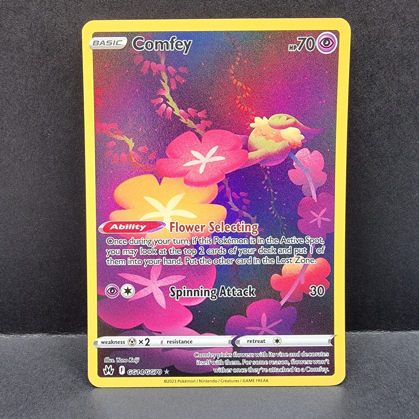 Comfey GG14/GG70 Crown Zenith Galarian Gallery Ultra Rare Full Art Pokemon