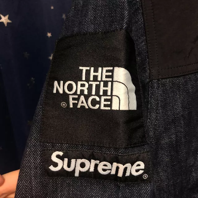 Supreme TNF Denim Dot Shot Jacket ノース - マウンテンパーカー