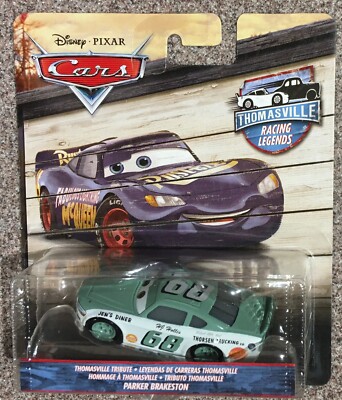 DISNEY PIXAR CARS THOMASVILLE RACING LEGENDS PARKER BRAKESTON NIP Mattel FWG41