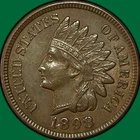 1898 Indian Head Cent Uncirculated UNC Coin #35203