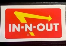 In N Out Burger 3"x6" (Lake Havasu) Decal Bumper Sticker New INO