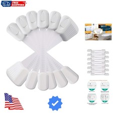 12 Pack Multi-Use Adhesive Straps Locks - Childproofing Baby Proofing Cabinet...