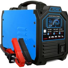 12V 24V Car Battery Charger Heavy Duty, 0-15A Automatic Battery Maintainer, S...