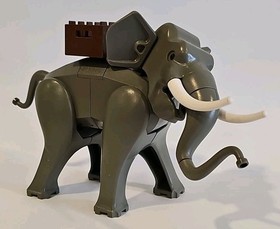 Vintage Lego Gray Elephant Adventurers Orient Expedition Minifigure 7414 