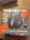 STEELSERIES ARCTIS NOVA 5 WIRELESS BLACK 61670 GAMING HEADSET  NEW Box Damage