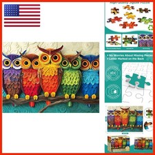 Maiqufa 500 Piece Jigsaw Puzzle Owl Family for Adults