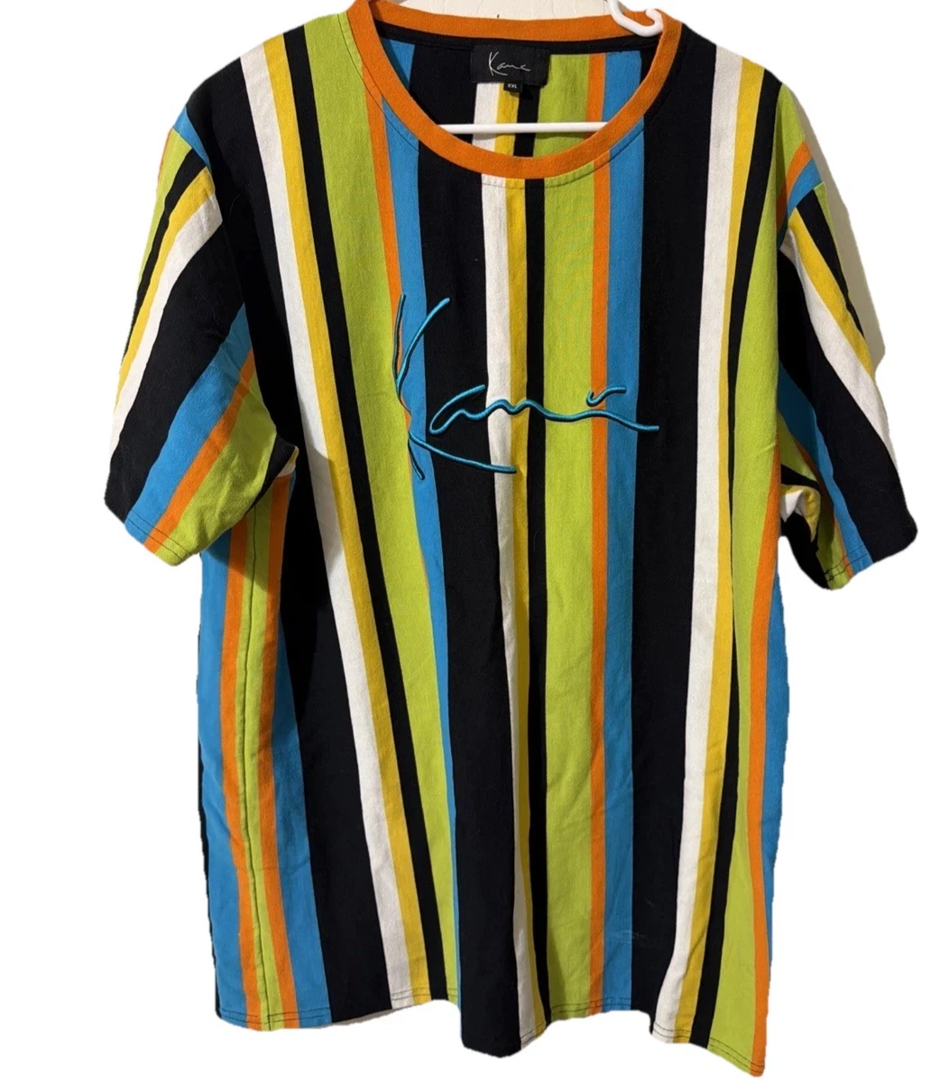 KARL KANI Original Stripes Tee – Maglienza Oversize A Strisce - 3