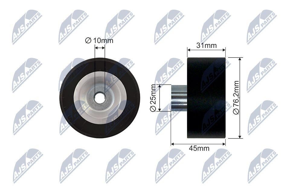NTY Tensioner Idler Pulley V-Belt RNK-FR-037 for Ford