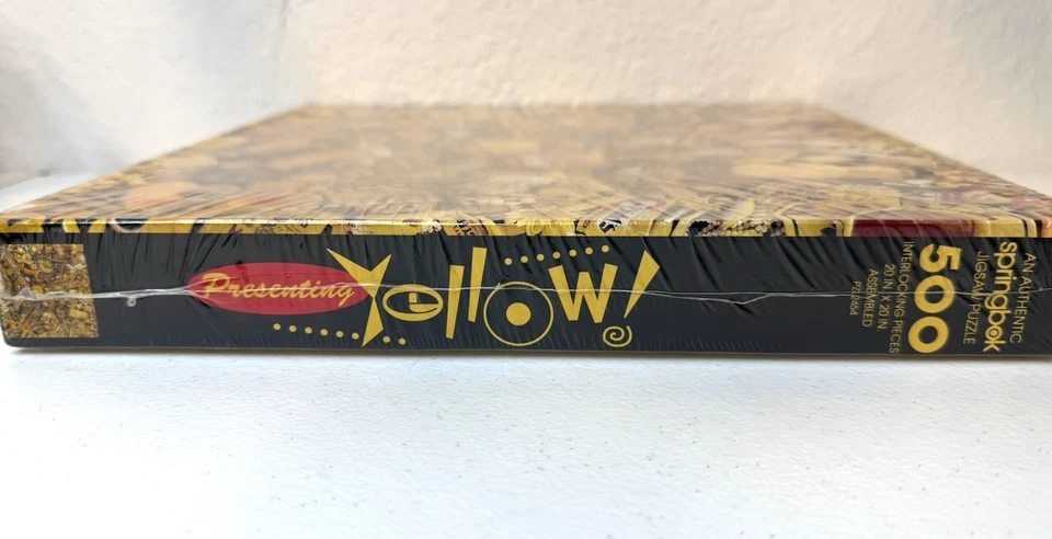 Springbok Hallmark Vintage Puzzle Presentación Amarillo 500 Piezas 1991 NUEVO SELLADO Foto 2 de 4