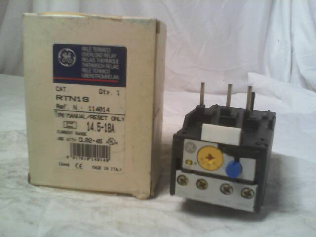 GE Industrial Solutions RTN1S Thermal Overload Relay-New In Box img