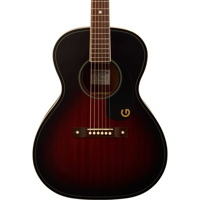 Gretsch Jim Dandy Concert Acoustic Guitar, Sapele Top, Deep Cherry Burst