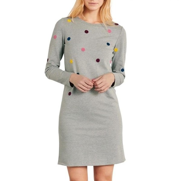 Women Boden Dress Grey Cotton 34 / XS / 42