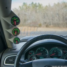 GlowShift Tan Triple Gauge 52mm Pillar Pod for 2007-2013 Chevy Silverado Duramax gallery