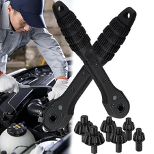 2 in 1 Drill Chuck Ratchet Two-head Spanner Key Drill Chuck Ratchet Wrench Tool