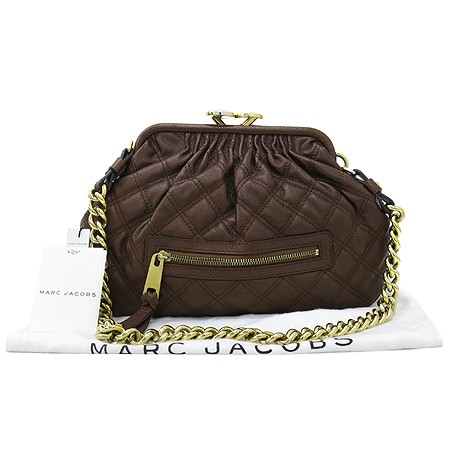 Marc Jacobs Little Stam Brown Leather Chain Shoulder Bag