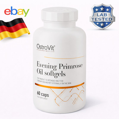 OstroVit Nachtkerzenoel 60 Softgel 1000mg LA GLA Vitamin E 10mg Omega6 PremiumDE
