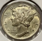 1942 Mercury Dime Silver 10C Coin AU Almost Uncirculated