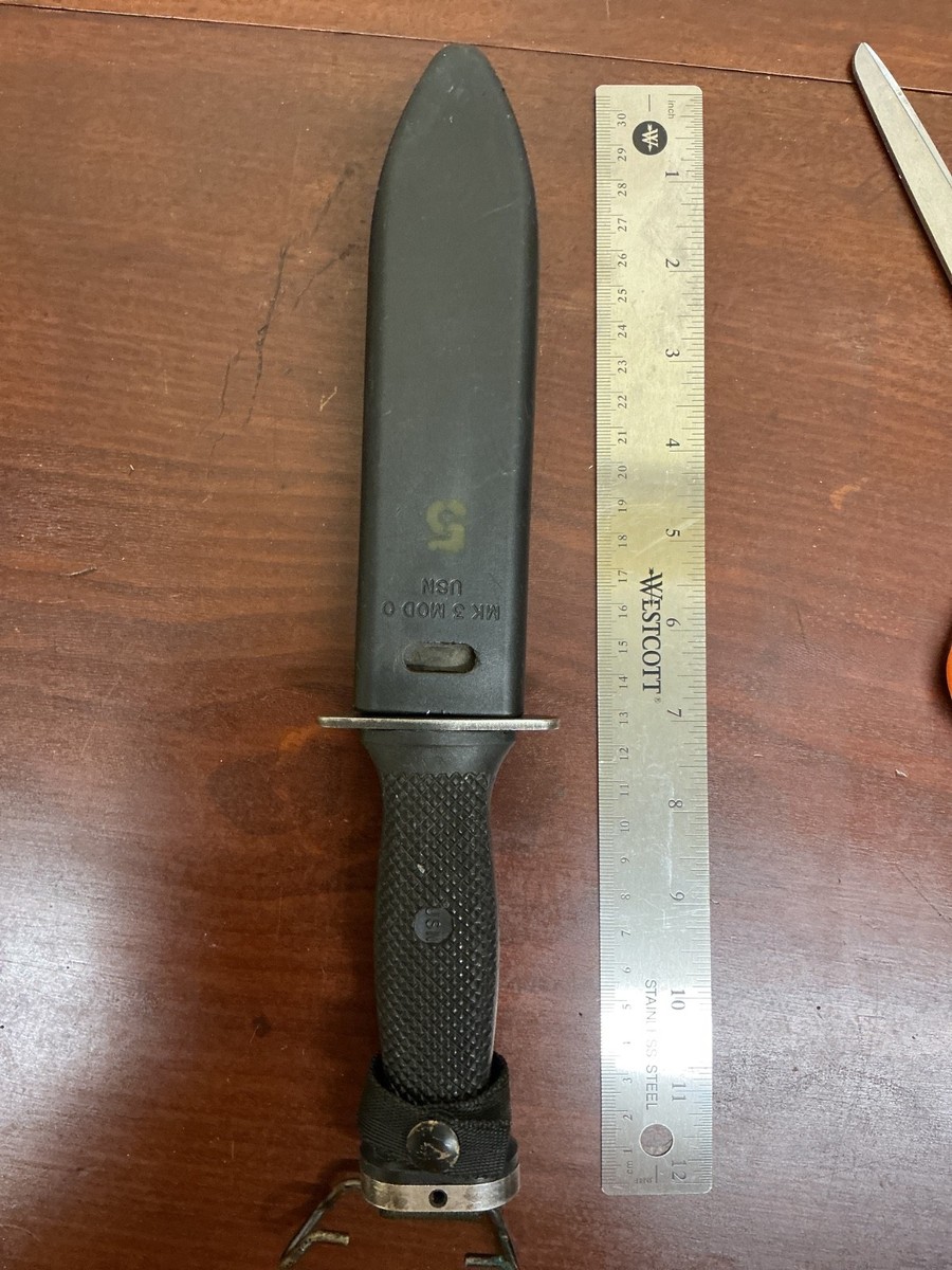 Great US Navy MK3 MOD-0 early style dive knife 2V376 | eBay