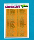 1977 TOPPS BASEBALL SET BREAK 562 CHECKLIST 529-660 NM/MT