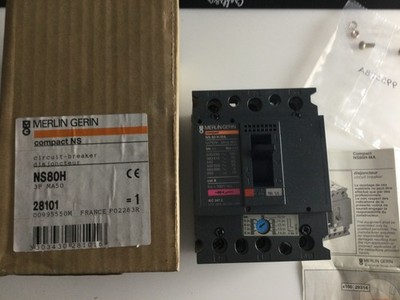 Merlin Gerin / SCHNEIDER ELECTRIC NS80H-MA50 Circuit Breaker 28101 in OVP Lager