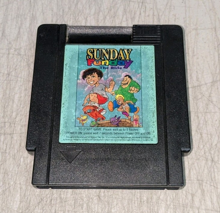 Sunday Funday (Nintendo NES) Authentic Cartridge Only