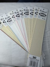 Lot of 10 Bucilla Ribband Bookmarks 14 count 9"x1.875" NEW Scallop Edge