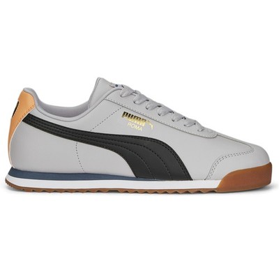 PUMA Roma Basic Plus Lace Up Mens Grey Sneakers Casual