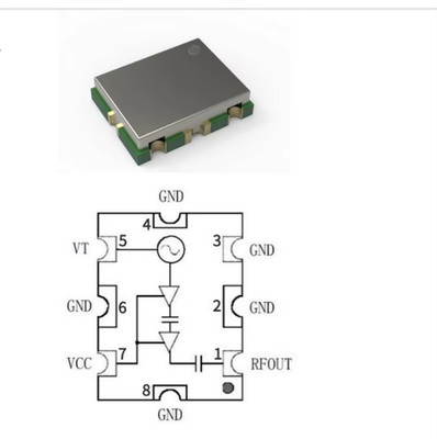 New YSGM566706 VCO，voltage-controlled oscillator 6dBm，5630-6850MHz SMT Package