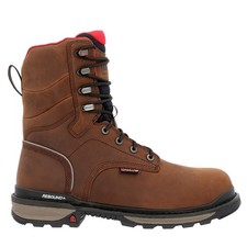 Rocky Rams Horn 8 Inch Waterproof Composite Toe Work Mens Brown RKK0394