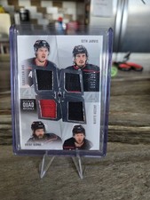 2024-25 Ultimate Aho, Jarvis, Burns And Slavin Ultimate Quad Materials /149 