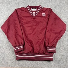 Southern Athletic Windbreaker Youth Medium Texas AM Maroon V-Neck Pullover