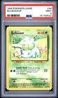 1999 POKEMON BASE SET UNLIMITED #44 BULBASAUR PSA 9