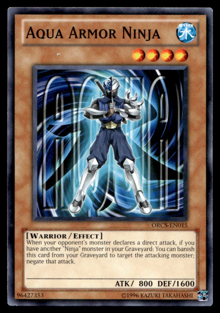 Aqua Armor Ninja - ORCS-EN015 - YuGiOh | Buy 3 Get 5 Free