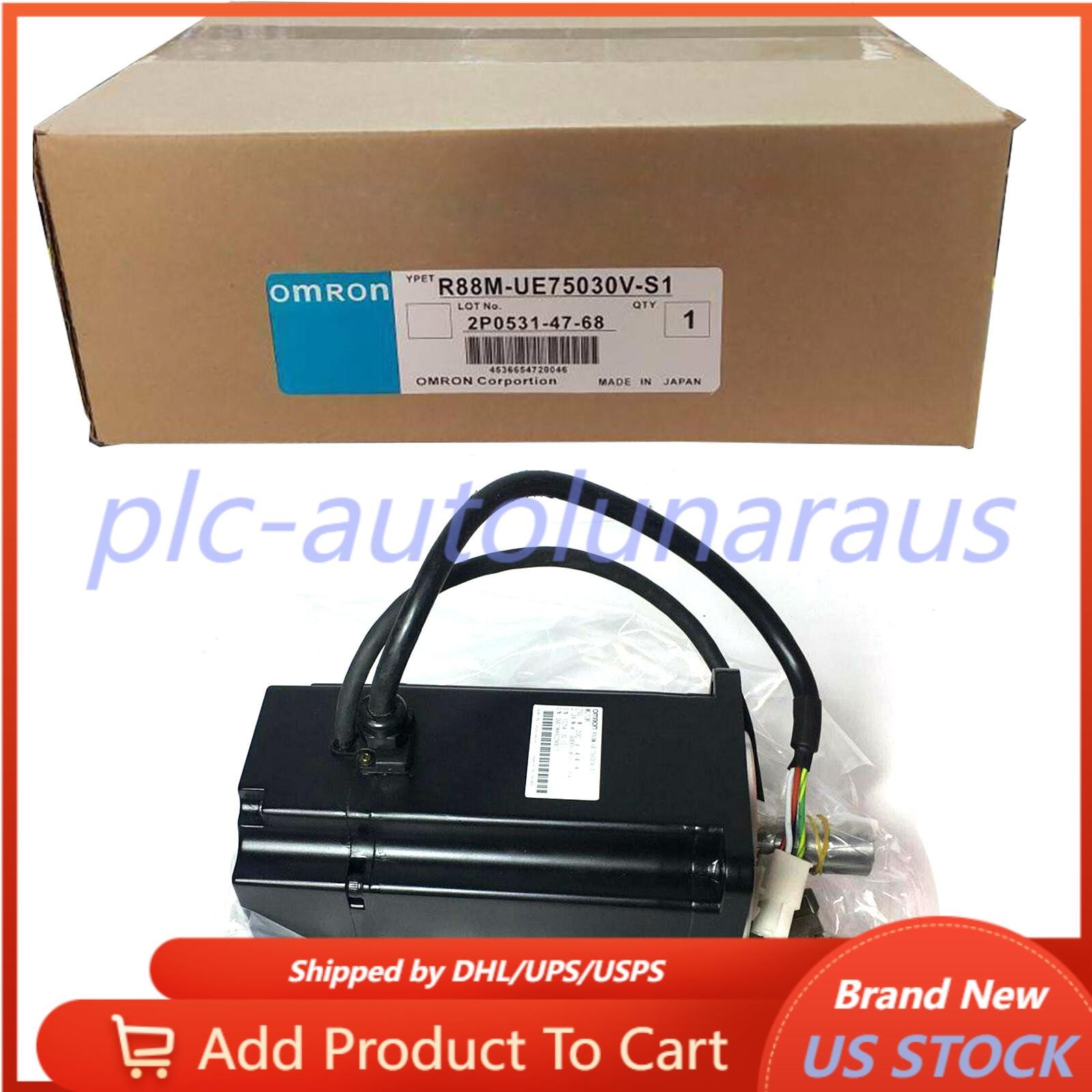 1PC New Omron R88M-UE75030V-S1 Servo Motor Fast Shipping US Free TAX