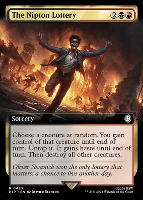 The Nipton Lottery - Extended Art PIP NM MTG