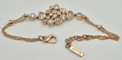 wie Neu ! JETTE Armkette rosegold 925er Sterlingsilber vergoldet Armband Joop 